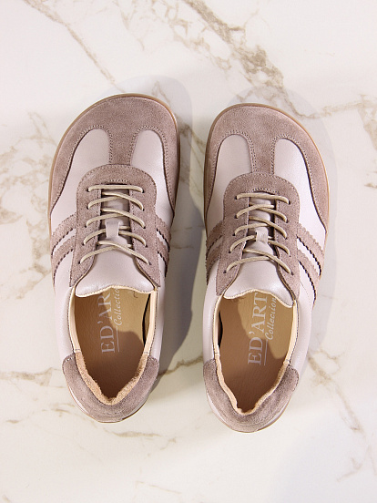 картинка Босоногие кеды ED'ART 184.nata'br.Визон+капучино замша от интернет магазина