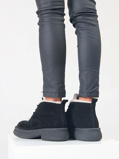картинка Ботинки ED'ART 308.агата'bl. черный замша от интернет магазина
