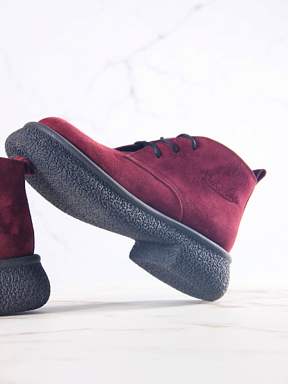 картинка Ботинки ED'ART 308.агата'bl. бордo замша от интернет магазина
