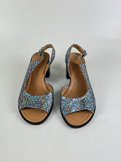 картинка Босоножки ED'ART 6010.624'bl. серебро энгерек  R от интернет магазина