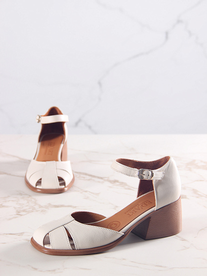 картинка Босоножки ED'ART 5033.23663'be. Бежевый+коричневый от интернет магазина