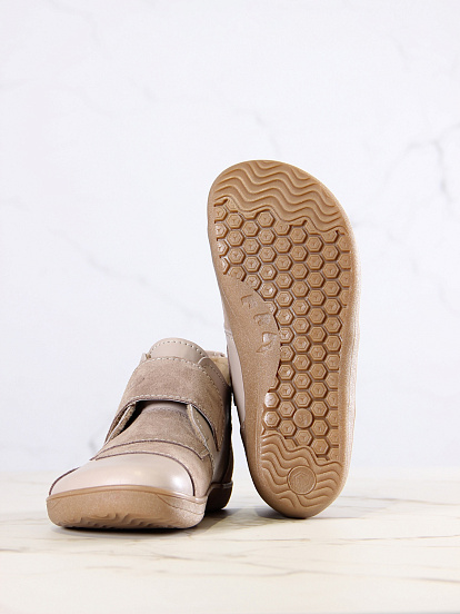 картинка Босоногие ботинки  ED'ART 206.NATA'br.Визон+капучино замша от интернет магазина