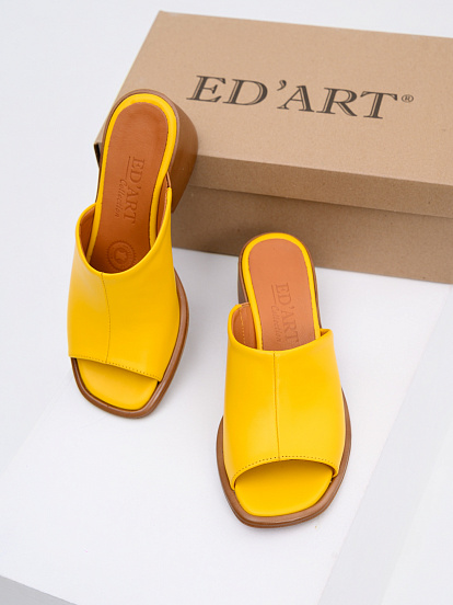 картинка Босоножки ED'ART 4012.23663'br. Желтый+коричневый от интернет магазина