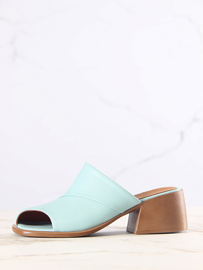 картинка Сабо ED'ART 5300.23663'be. Мята+коричневый от интернет магазина