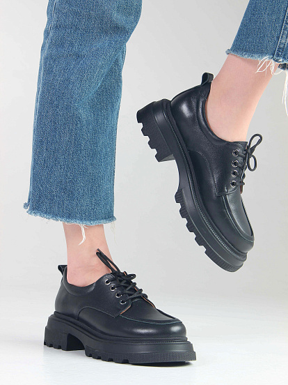 картинка Туфли полуботинки ED'ART 204.506'bl. Черный от интернет магазина