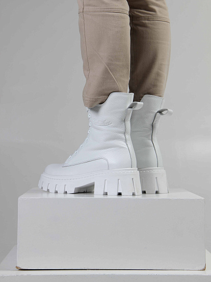 картинка Ботинки ED'ART 346.чанки'w. Белый бартон от интернет магазина