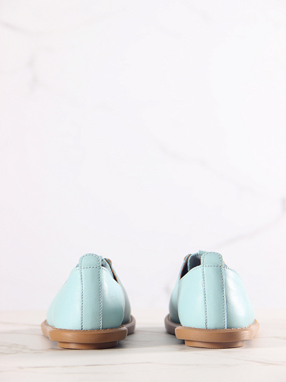 картинка Туфли ED'ART 107.ОКСЕ'br. Мята+коричневый от интернет магазина