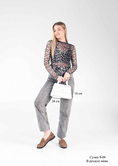 картинка Лоферы туфли ED'ART 170.2614'bl. коричневый леопард от интернет магазина