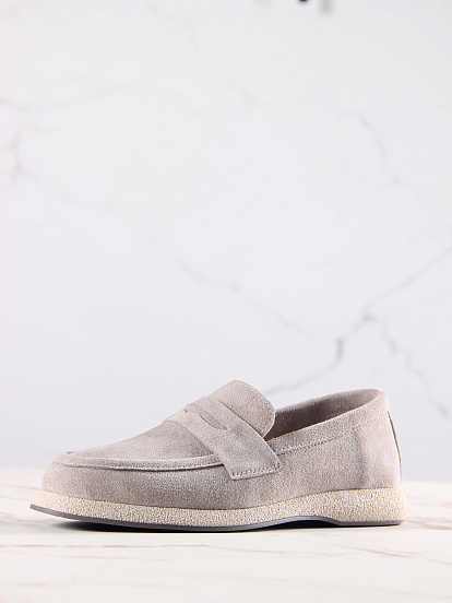 картинка Лоферы ED'ART 177.1607'be. каменный замша от интернет магазина