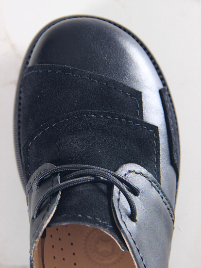 картинка Полуботинки туфли ED'ART 205.патриция'bl. черный черная замша от интернет магазина