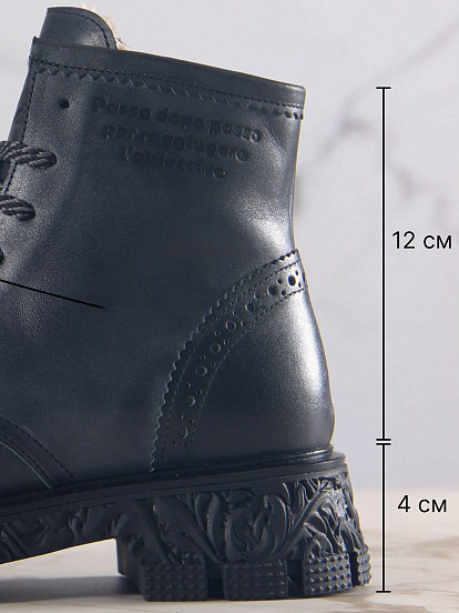 картинка Ботинки ED'ART 319.PODYUM141'bl. Вакса черная от интернет магазина