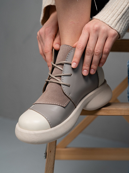 картинка Ботинки  ED'ART 305.927'be. бежевый латте капучино замша от интернет магазина