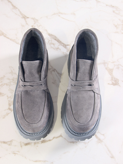 картинка Полуботинки  ED'ART 304.taskana'gr. Серый замок замша от интернет магазина