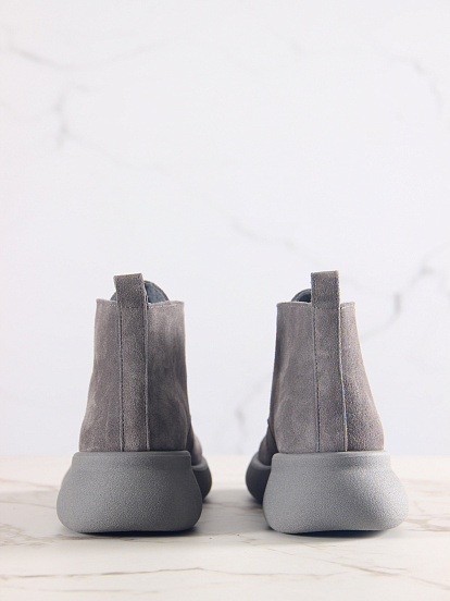 картинка Ботинки  ED'ART 308.927'gr. серый замок замша+серый от интернет магазина