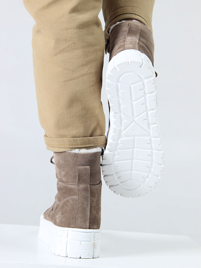 картинка Ботинки ED'ART 216.212131'w. коричневый капучино замша от интернет магазина