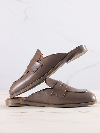 картинка Мюли ED'ART 1072.подиум205'br. Коричневый от интернет магазина