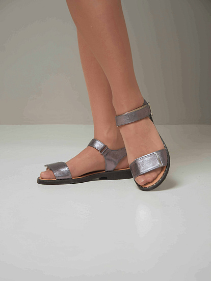 картинка Босоножки ED'ART 2020.110'bl. Никель от интернет магазина