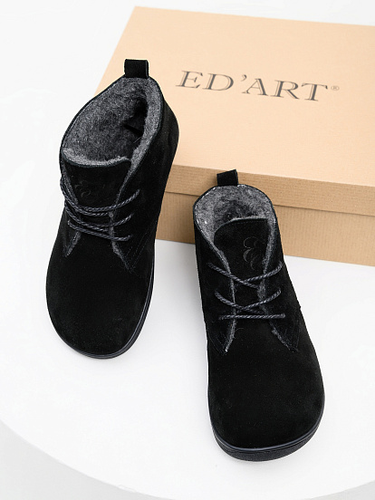 картинка Босоногие ботинки  ED'ART 208.NATA'bl.Черный замша от интернет магазина
