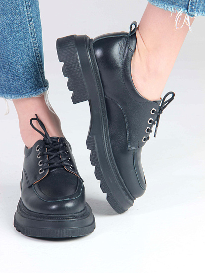 картинка Туфли полуботинки ED'ART 204.506'bl. Черный от интернет магазина