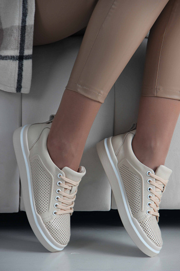 картинка Кеды ED'ART 158.p.paloma'be/w. Бежевый от интернет магазина