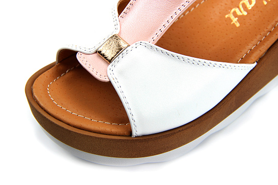 картинка Босоножки ED'ART 2001.228'be.white-pink R от интернет магазина