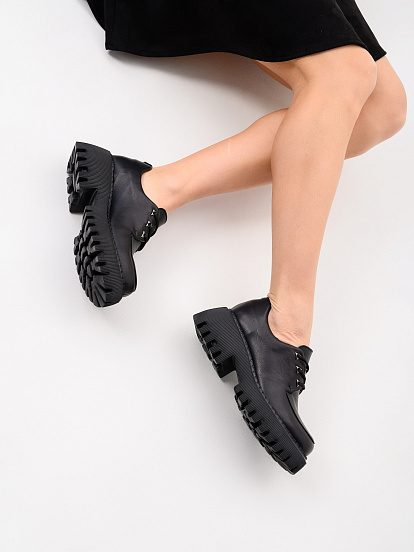 картинка Туфли полуботинки ED'ART 202.14728'bl. Черный от интернет магазина