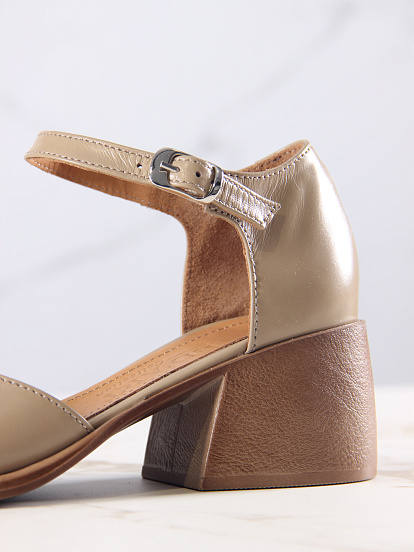 картинка Босоножки ED'ART 5032.23663'be. Круассан майами +коричневый от интернет магазина