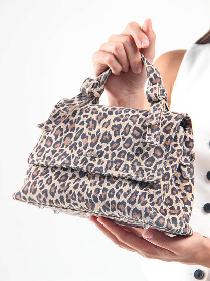 картинка Сумка-клатч ED'ART s06.бежевый леопард от интернет магазина