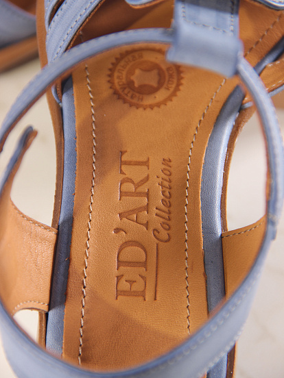 картинка Босоножки ED'ART 5035.23663'bе. Вакса джинс+коричневый от интернет магазина