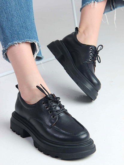 картинка Туфли полуботинки ED'ART 204.506'bl. Черный от интернет магазина