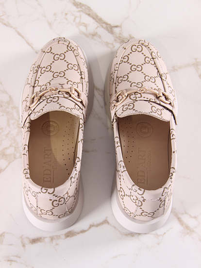 картинка Лоферы туфли ED'ART 172.1841'be. бежевый гуччи от интернет магазина