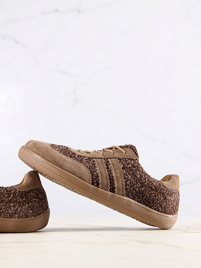 картинка Босоногие кеды ED'ART 184.nata'br.Серо-коричневая замша+коричневый джангл от интернет магазина