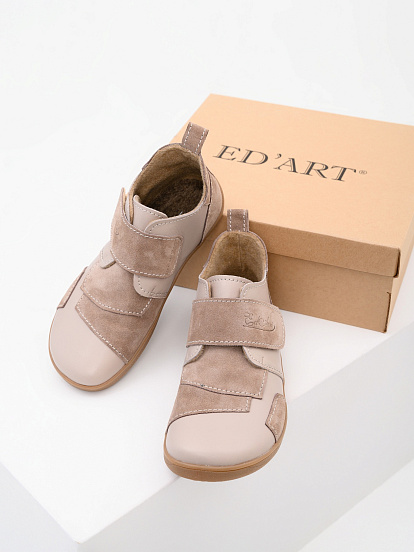 картинка Босоногие ботинки  ED'ART 206.NATA'br.Визон+капучино замша от интернет магазина