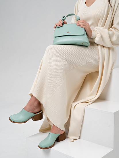 картинка Сабо ED'ART 5132.23663'br. мята+коричневый от интернет магазина