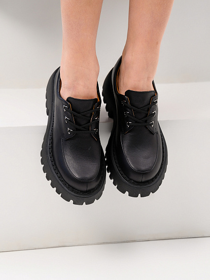 картинка Туфли полуботинки ED'ART 202.14728'bl. Черный от интернет магазина