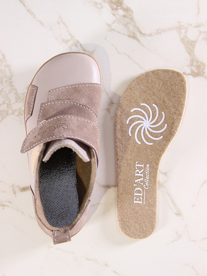 картинка Босоногие ботинки  ED'ART 206.NATA'br.Визон+капучино замша от интернет магазина