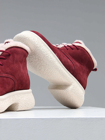 картинка Ботинки ED'ART 308.агата'w. бордo замша з от интернет магазина