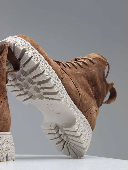 картинка Ботинки ED'ART 338.1541'be. светло-коричневый замша от интернет магазина