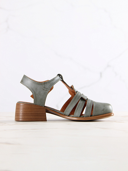 картинка Босоножки ED'ART 3035.26018'bе.Вакса хаки от интернет магазина