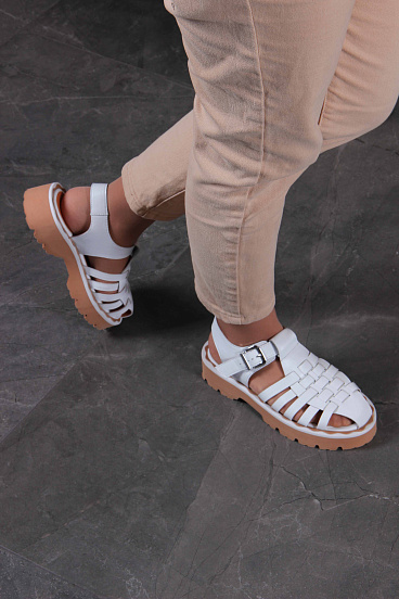 картинка Босоножки ED'ART 2026.5151'be.Белый от интернет магазина