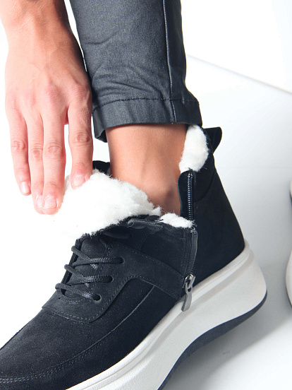 картинка Ботинки ED'ART 260.windy'w. черный замш от интернет магазина