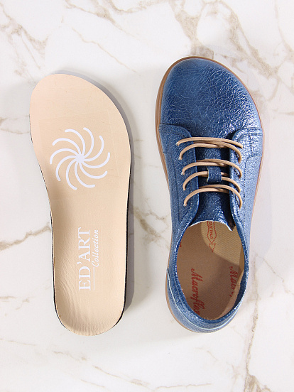 картинка Кеды босоногие ED'ART 182.асти'br.Синий наплак от интернет магазина