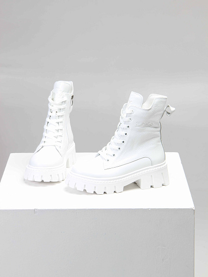 картинка Ботинки ED'ART 346.чанки'w. Белый бартон от интернет магазина