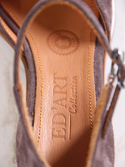 картинка Босоножки ED'ART 5033.23663'bе.Велюр дарк визон от интернет магазина