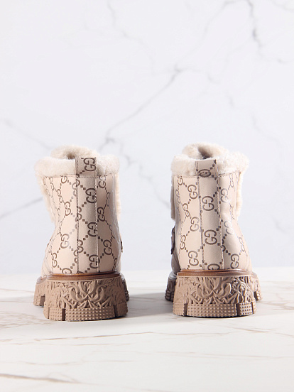 картинка Ботинки ED'ART 307. PODYUM141 'br. бежевый гучи коричневый от интернет магазина