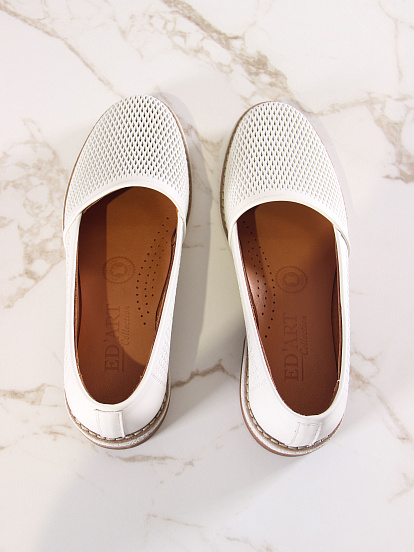 картинка Лоферы ED'ART 110.rose'be.Бежевый от интернет магазина