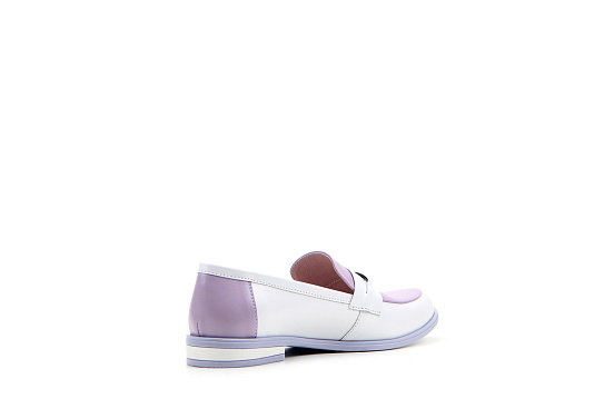 картинка Лоферы туфли ED'ART 117.madonna'l. white-lilac от интернет магазина