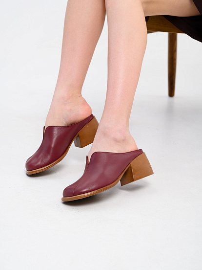 картинка Сабо ED'ART  5200.23663'br. Гнилая вишня+коричневый от интернет магазина