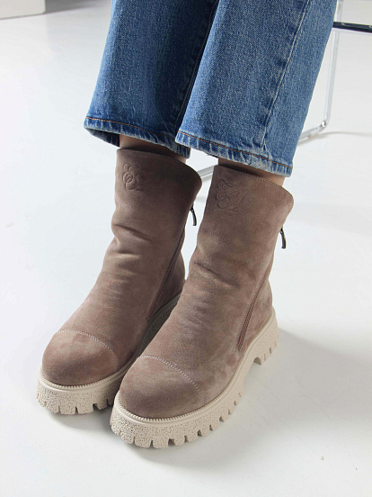 картинка Ботинки ED'ART 233.1541'be. Капучино замша от интернет магазина