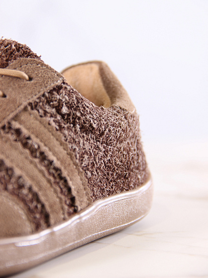 картинка Босоногие кеды ED'ART 184.nata'br.Серо-коричневая замша+коричневый джангл от интернет магазина